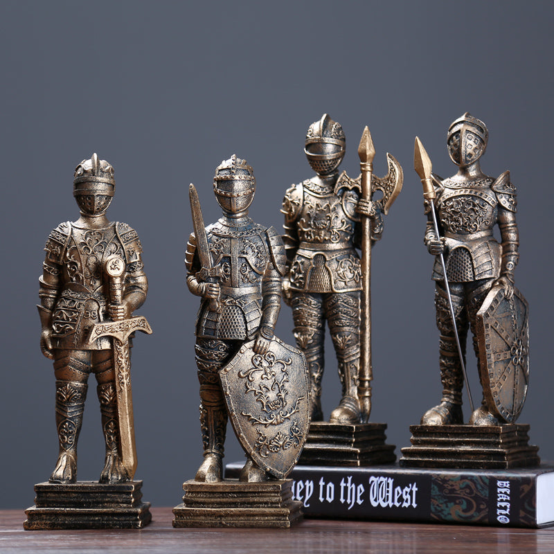 Statuetta guerriero ferro