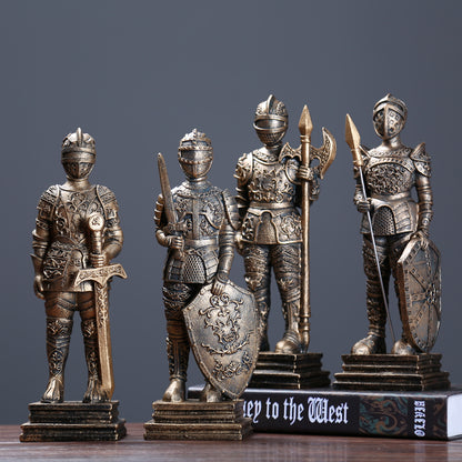 Statuetta guerriero ferro