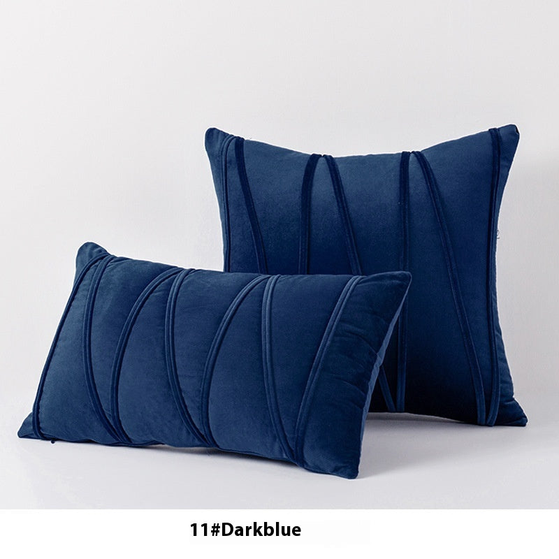 Federa cuscino velluto righe