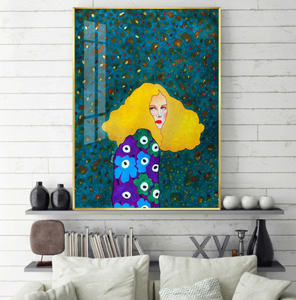 Tela figura moderna colorata