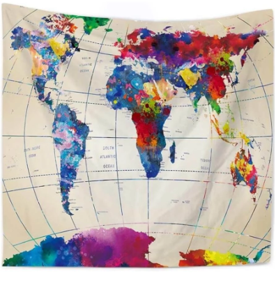 Arazzo Mappa geografica
