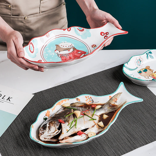 Piatto pesce in stile nordico