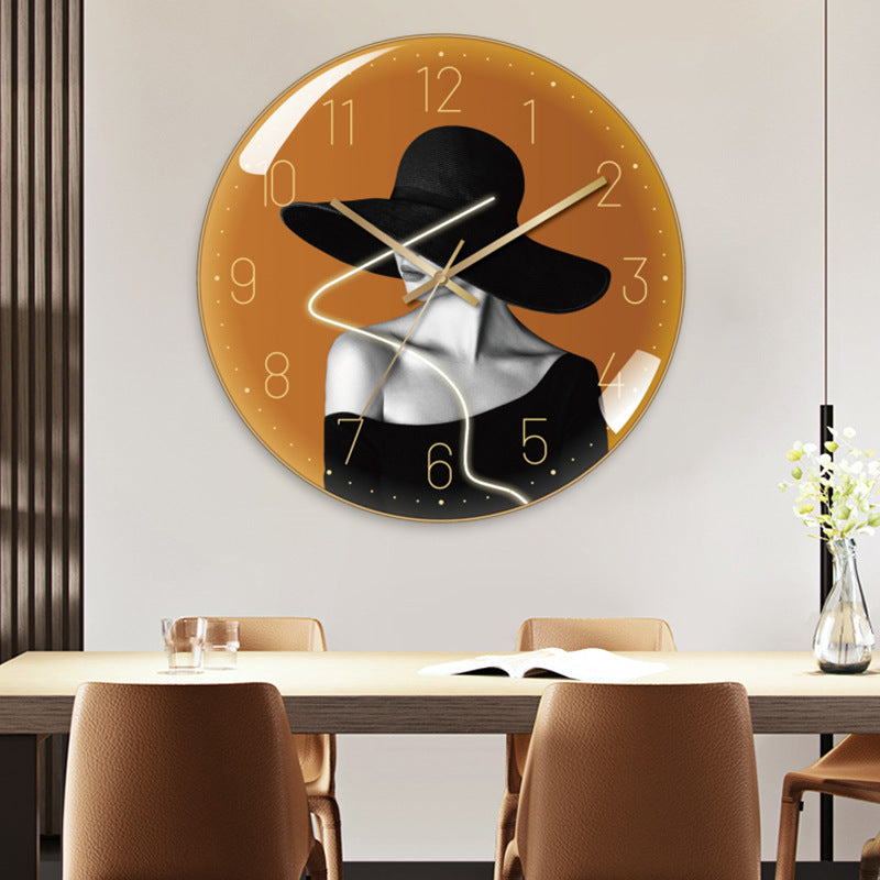 Orologio da parete Donna cappello rosso