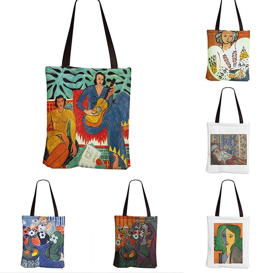 Borsa tela grande musicista multicolore