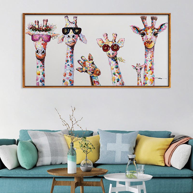 Quadro giraffa astratta