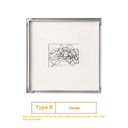 Quadro Linee Bianco Nero