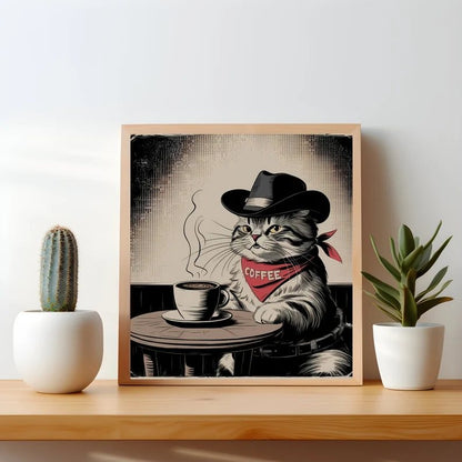 Quadro gatto retrò