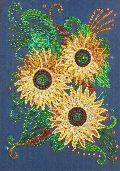Quadro diamanti floreale