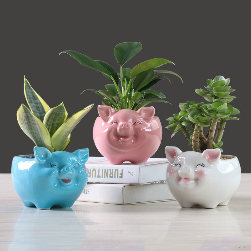 Vaso Ceramica Animale