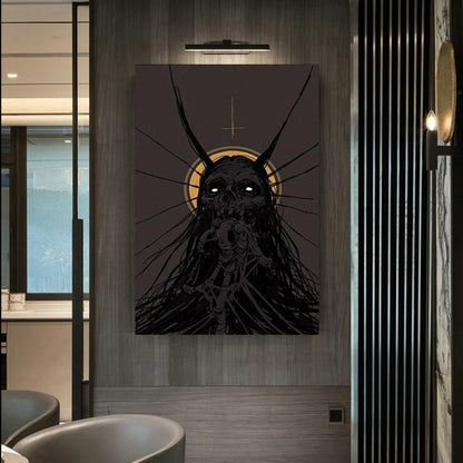 Adesivo murale Mostro nero