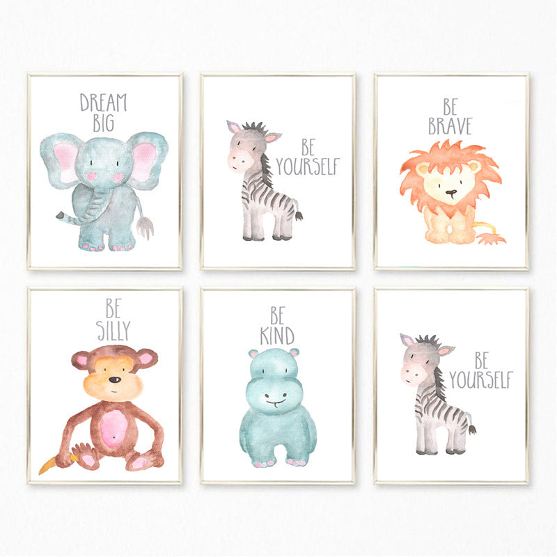 Quadro animali cartoon