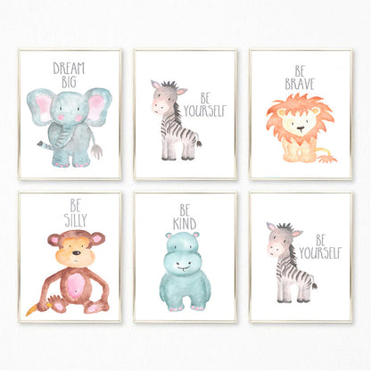 Quadro animali cartoon