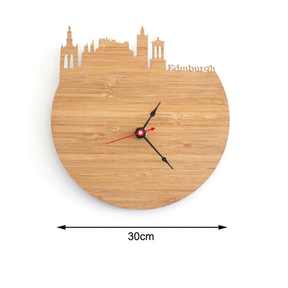 Orologio da parete Skyline edinburgh legno