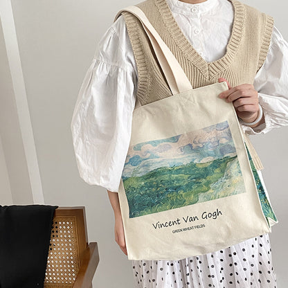 Borsa tela stampa artistica