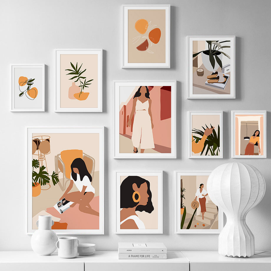 Quadro ragazza retrò