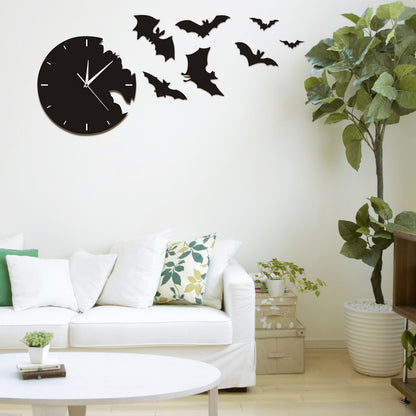 Orologio da parete Silhouette pipistrelli