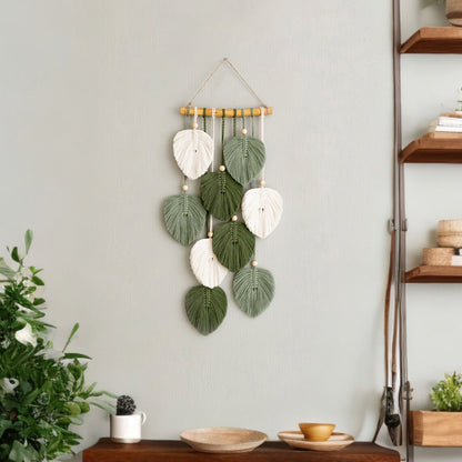 Arazzo boho foglie