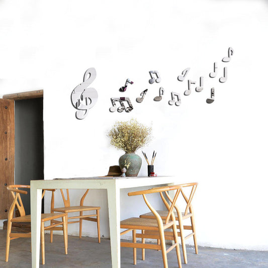 Specchio murale note musicali