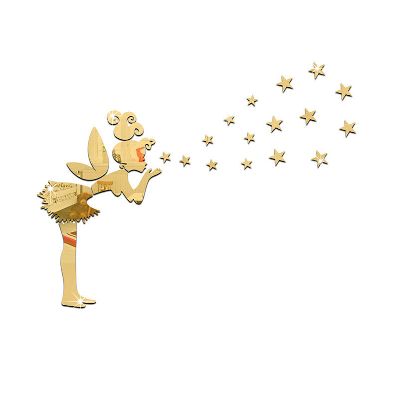 Sticker murale specchio stella