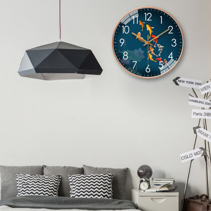 Orologio da parete Pesce koi dorato