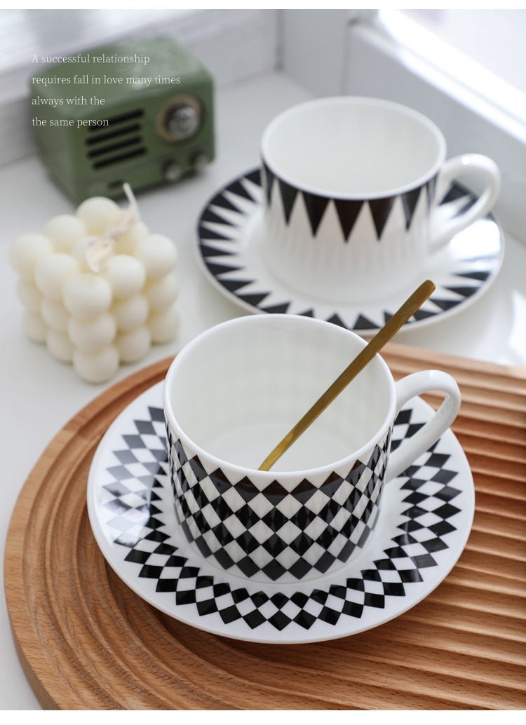 Tazza caffè geometrica