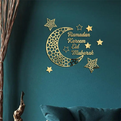 Specchio murale Luna e Stelle