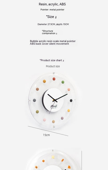 Orologio da parete Sagoma splash nero