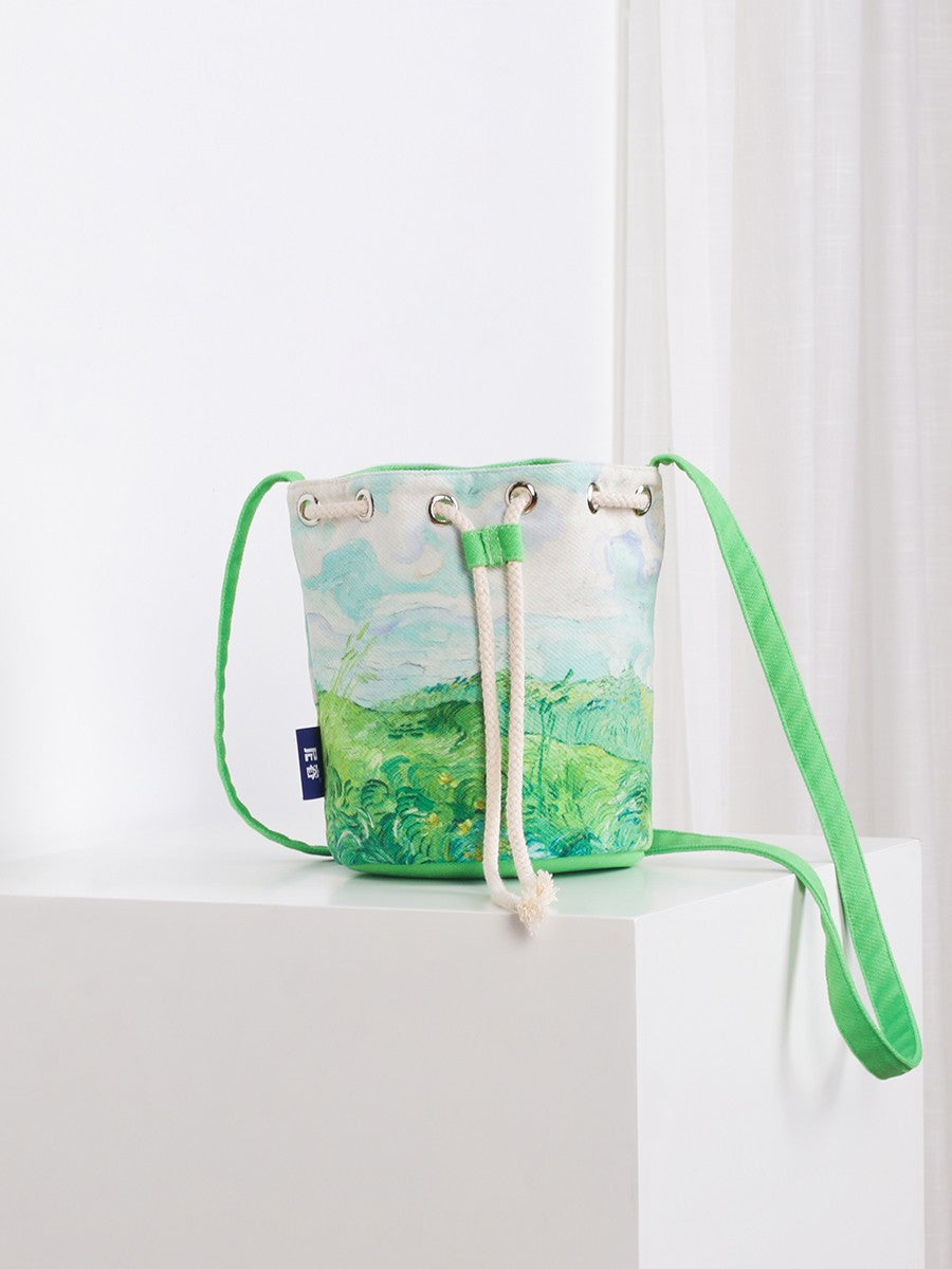 Borsa tela campo grano vintage