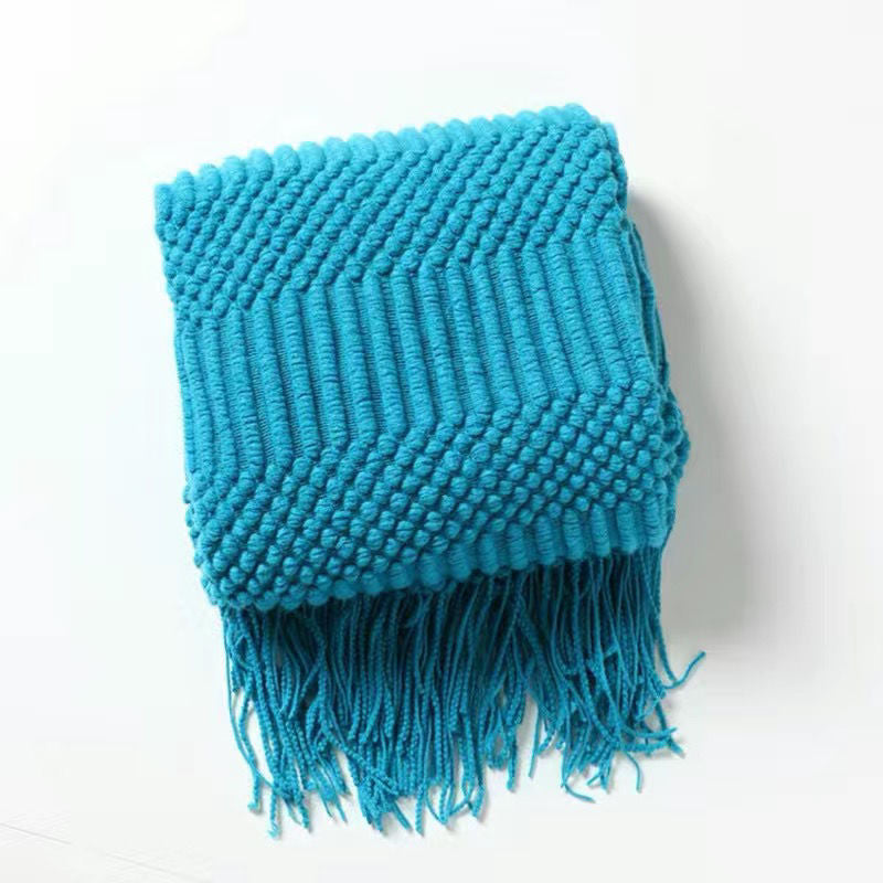 Coperta divano gialla rilievo