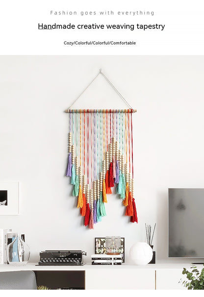 Arazzo Multicolore con Nappe