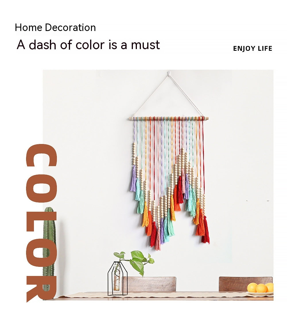 Arazzo Multicolore con Nappe