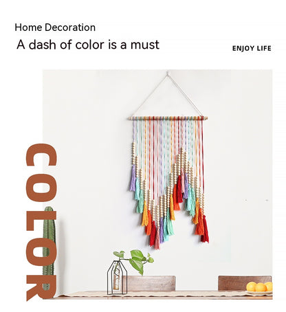 Arazzo Multicolore con Nappe