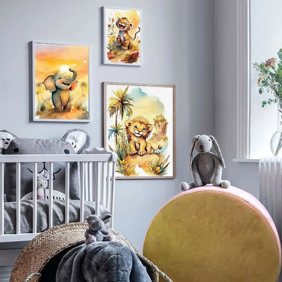 Quadro animali per cameretta