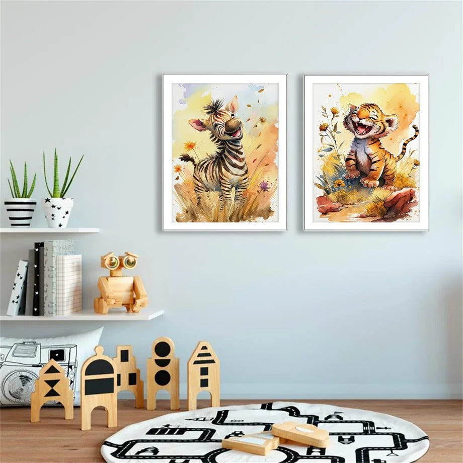 Quadro animali per cameretta