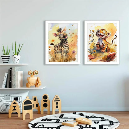 Quadro animali per cameretta