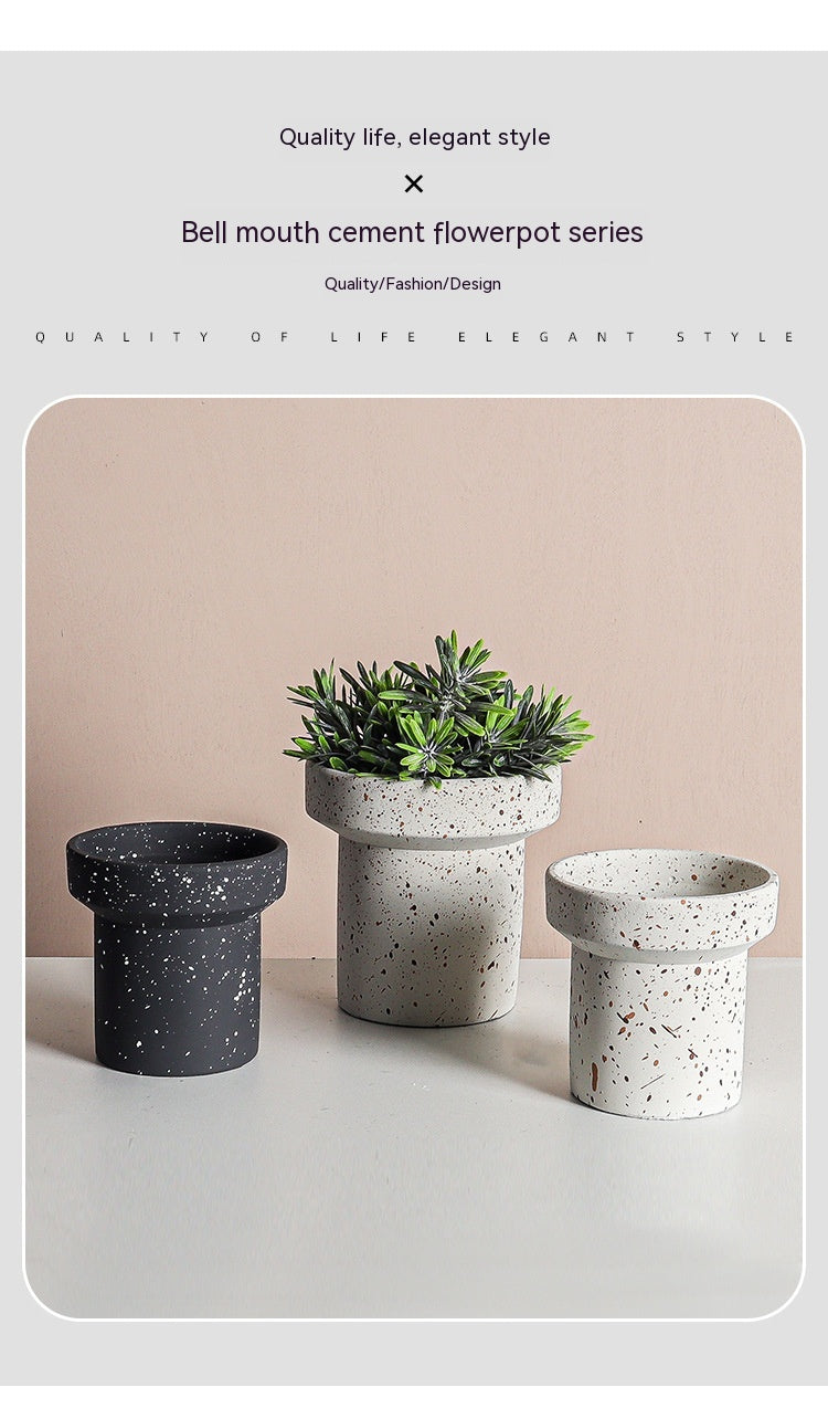 Vaso cemento nordico