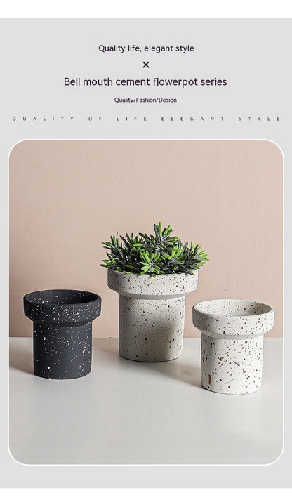 Vaso cemento nordico