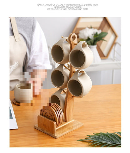 Set caraffa e tazze ceramica