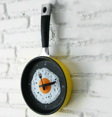 Orologio da parete Padella decorata