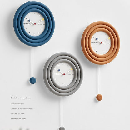 Orologio da parete Ondulati colorati