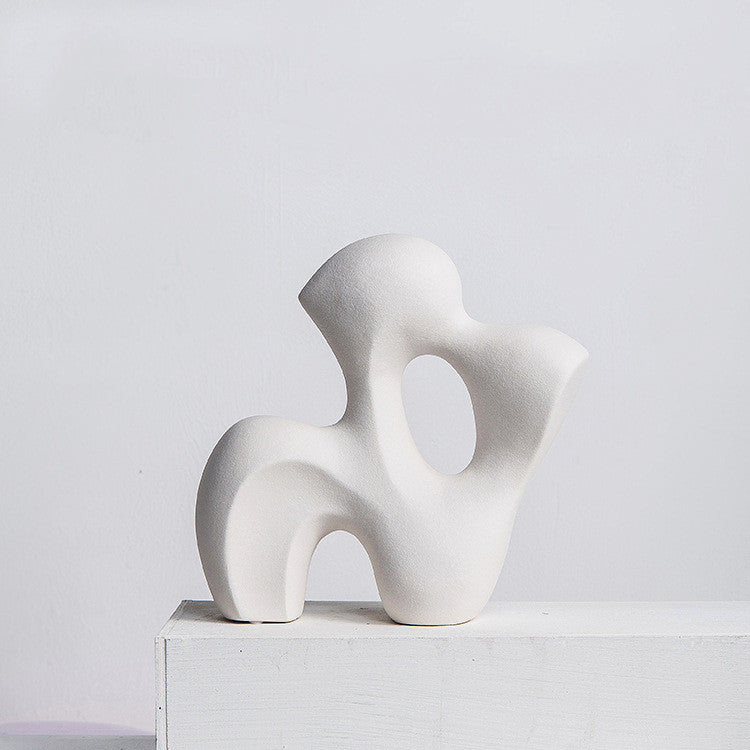Scultura in ceramica astratta