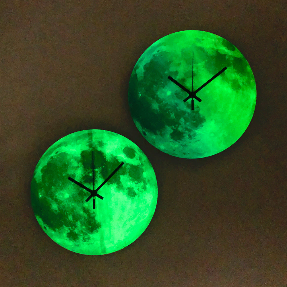 Orologio da parete Luna luminescente
