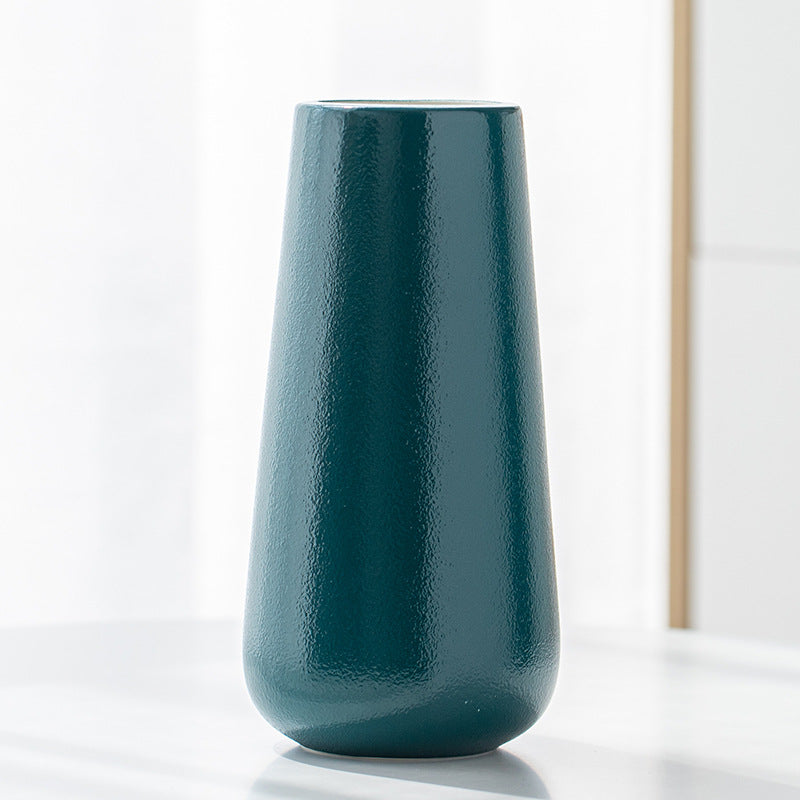 Vaso rosso forma a campana liscio