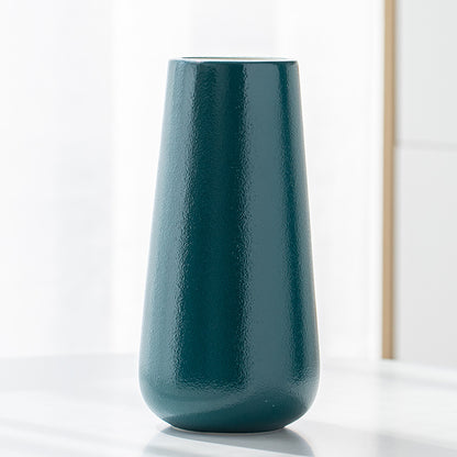 Vaso rosso forma a campana liscio
