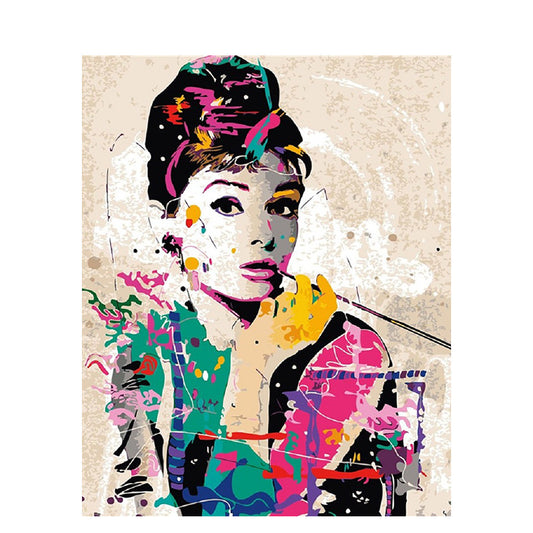 Quadro su tela Ritratto donna pop art