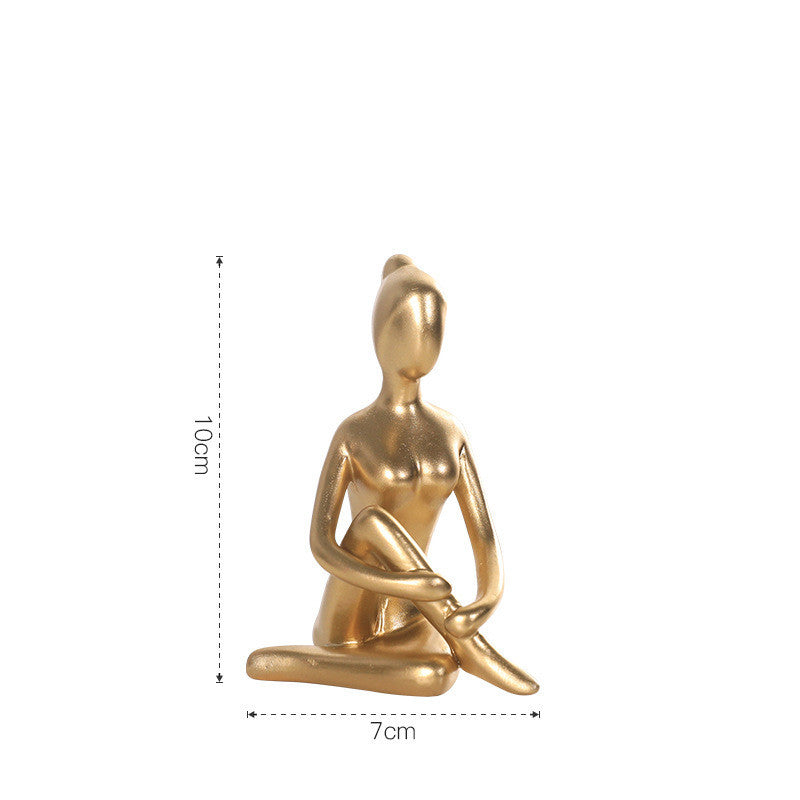 Figurina yoga astratta