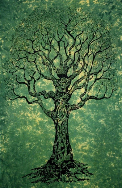Tappezzeria natura e stelle