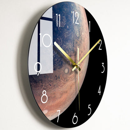 Orologio da parete Marmo riflesso gold
