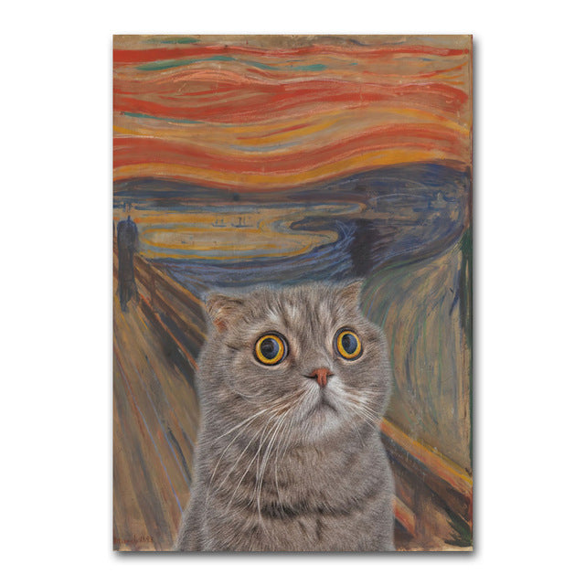 Quadro gatto nero