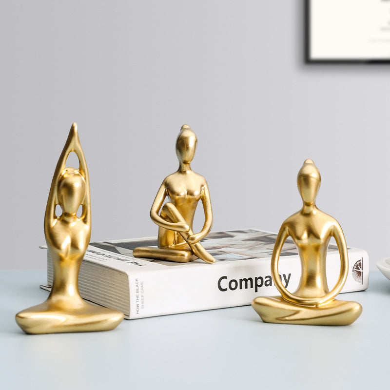 Figurina yoga astratta